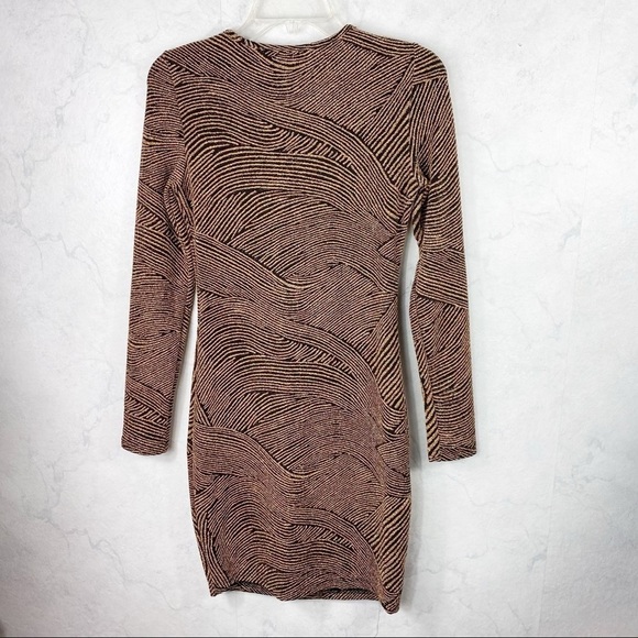 [Shein]  Classic Metallic Sparkle Gold Dress - Picture 6 of 6